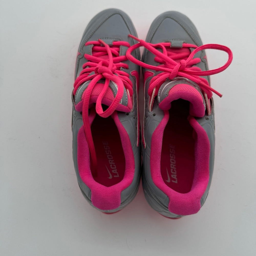 Nike SpeedLax Lacrosse Cleats Gray/Pink Size 11